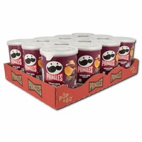 (22,06€/1Kg) Pringles Texas Bbq Sauce, Barbecue Chips, 12 Dosen Je 40G