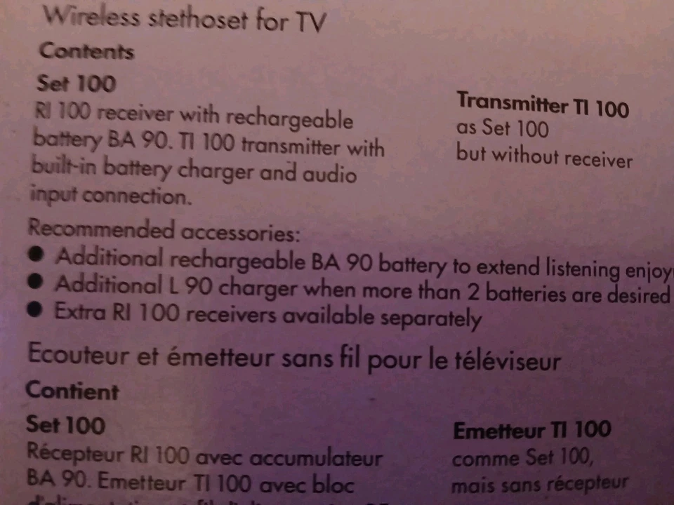 Sennheiser Infraport DirectEar Wireless IR TV Headset System  - Image 2 of 4