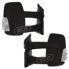 Power Folding Long Arm Wing Mirrors Ford Transit Mk8 Van 2019-> 16w Bulb 1 Pair