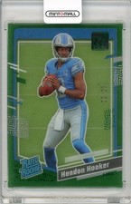 2023 Clearly Donruss Hendon Hooker Green Rated Rookie 22/25 Lions