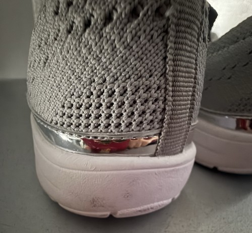 Kelly & Katie KK-Valdina Slip In Shoes, 8.5 M, Gray With Rhinestone Detail. - Picture 7 of 15