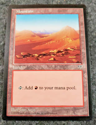 MTG Mountain Mirage 302 Regular Land -Near Mint- See Pics ....  ....(DS3D1M1)