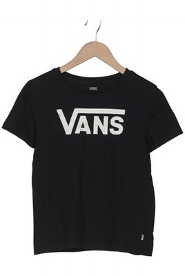 VANS T-Shirt Damen Shirt Kurzärmliges Oberteil Gr. S Baumwolle Schwarz #n69ysa2