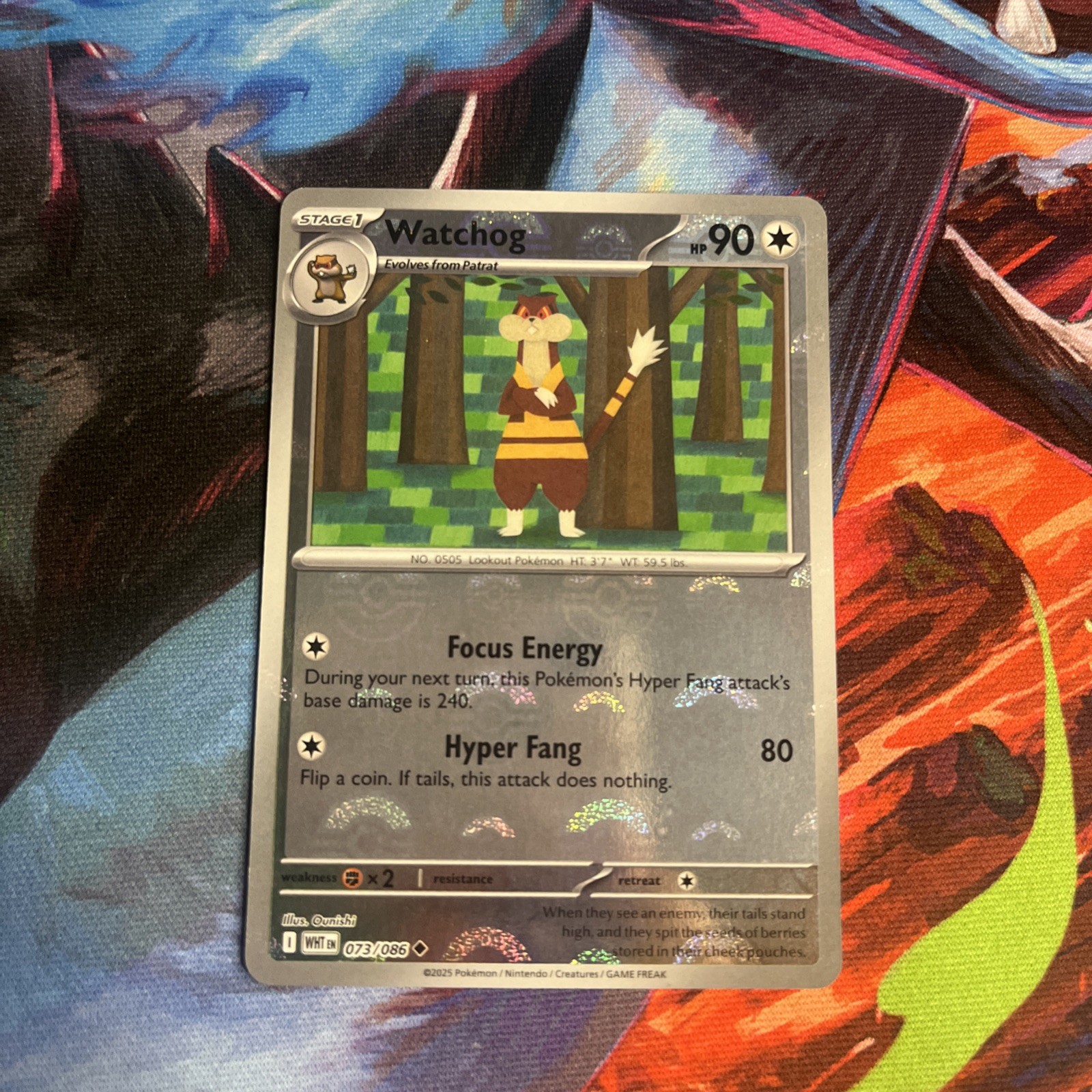 Watchog (Poke Ball Pattern) Holo Uncommon SV: White Flare 073/086 NM