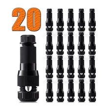 20Pack Low Voltage Fastlock Landscape Lights Cable Connector 12-14 Gauge Wire...