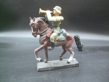 Lineol, Reitermusik Soldat Piston blasend aus der 7,50 cm Serie
