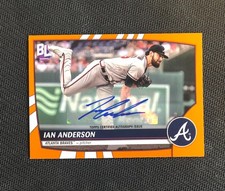 2023 Topps Big League - Ian Anderson Electric Orange Autographs #127 (AU)