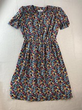 Vintage St Michael M&S floral summer dress size 14