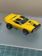 Aurora AFX Slot Car AMC Javelin Tested Runs Yellow
