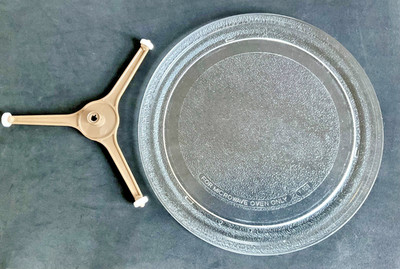 Mikrowelle 9,5'' (24cm) Durchmesser Glasplatte + 3 x Rollendrehteller - Ex LG Mikrowelle