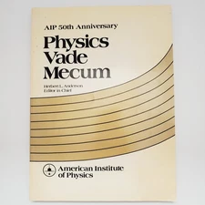 Physics Vade Mecum Book AIP 50th Anniversary Vintage Paperback Anderson