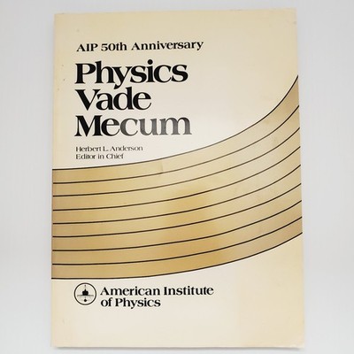 Physics Vade Mecum Book AIP 50th Anniversary Vintage Paperback Anderson