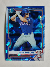 2021 Bowman Chrome Sapphire Edition #BCP-242 Justin Foscue Prospects