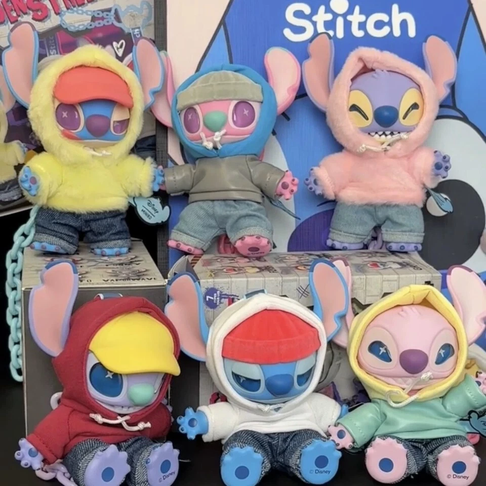 MINISO ディズニー ぬいぐるみアソートボックス　STITCH 1セット Miniso Disney Stitch GenZ Street Vinyl Plush Blind Box A Set