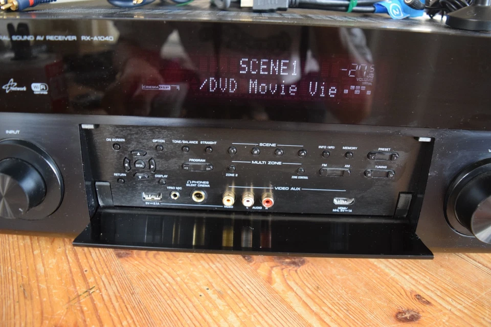 Yamaha AVENTAGE RX-A1040 7.2 AV Receiver Bundle, Remote, Cable, YPAO Mic -Tested - Image 4 of 4