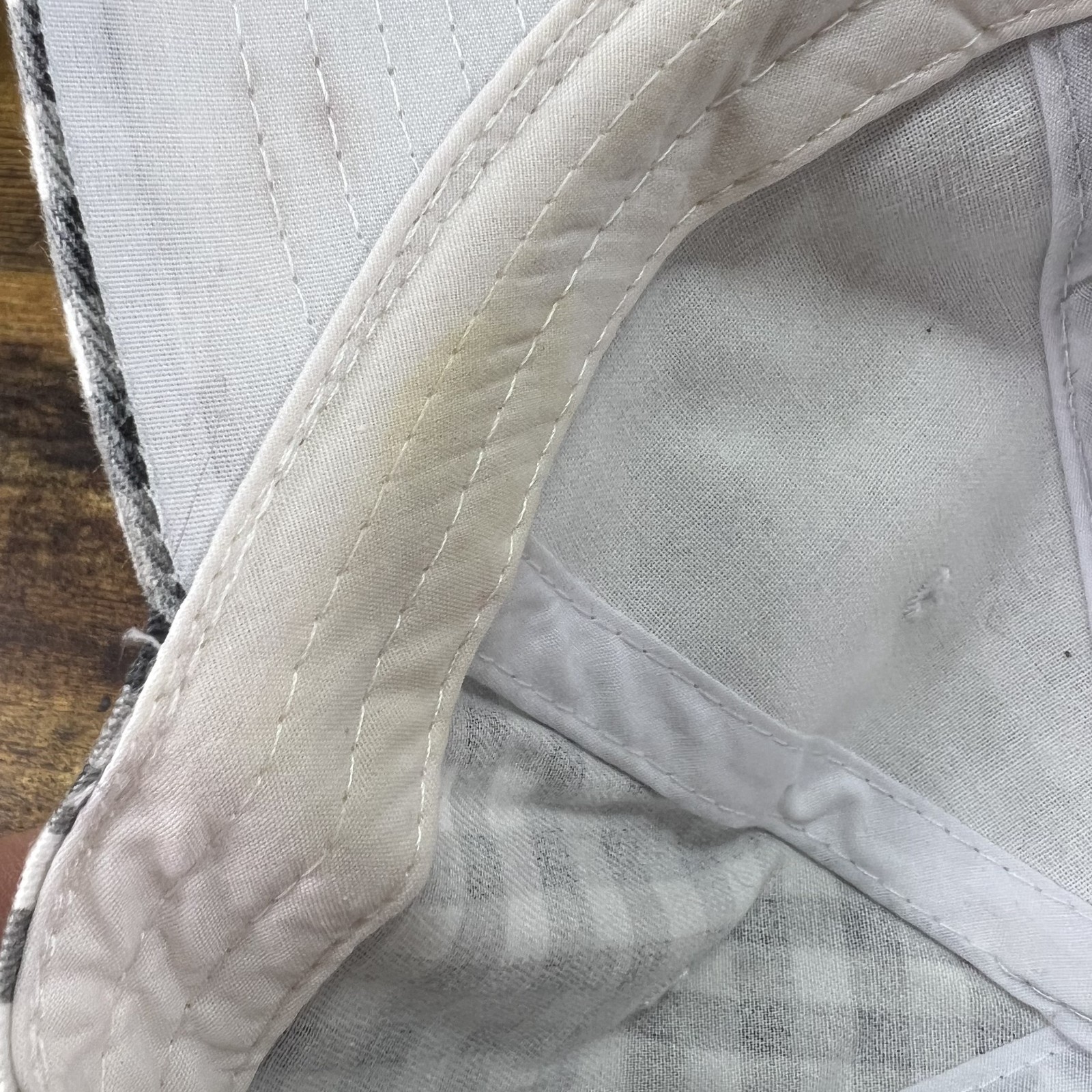 Checkered Black White Adjustable Hat Baseball Cap - image 10