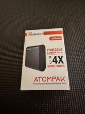 Trianium AtomPak Portable Battery Pack 10400mAh Rechargeable Powerbank Charger