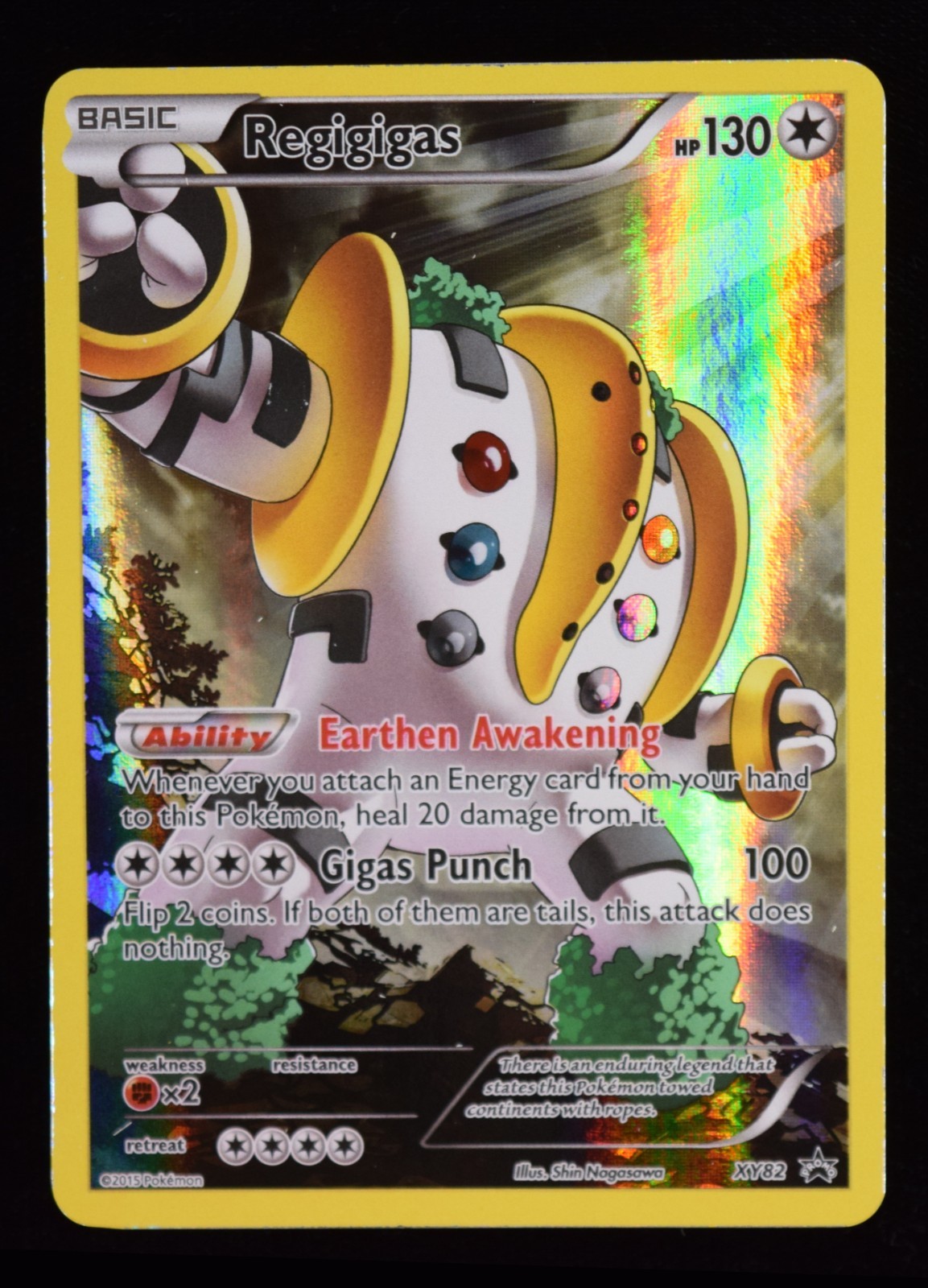 Regigigas Illustration Rare - XY82 - XY Black Star Promos - Pokemon Card
