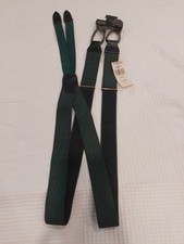 Vintage J. Riggins Dark Green Elastic Suspenders NEW