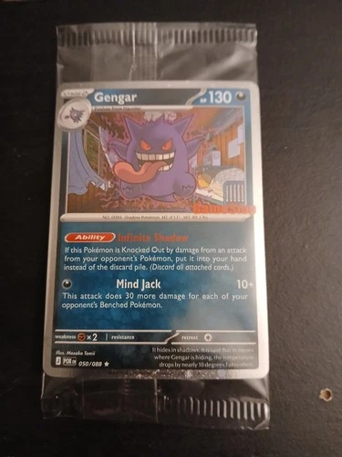 Pokemon TCG Gengar 050/088 Promo Sealed Stamped Gamestop Promo Card Sealed