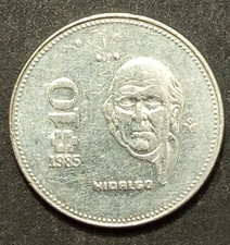 MESSICO 10 PESOS 1985 1987