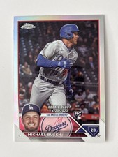 2023 Topps Chrome Update Series Rookie Debut Michael Busch #USC105 Refractor RC