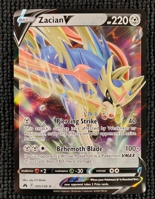 Zacian V 095/159 Crown Zenith Holo