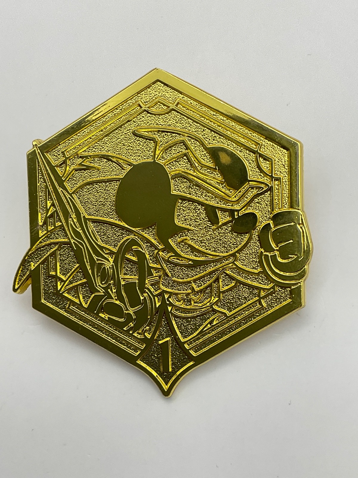 D23 Expo 2024 Disney Lorcana 1st Anniversary Mickey Mouse Gold Promo Pin G0