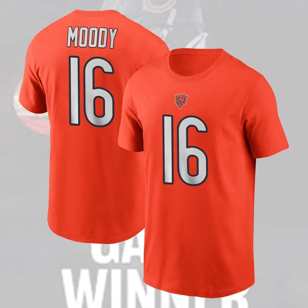 Jake Moody #16 Chicago Bears Player Number & Name For Fans Gift