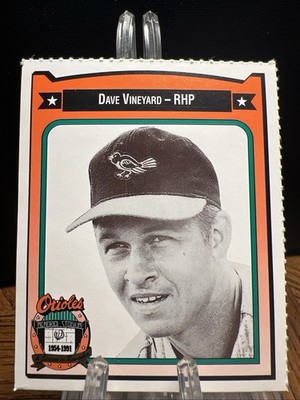 1991 All-Time Baltimore Orioles Team Issue Dave Vineyard #468