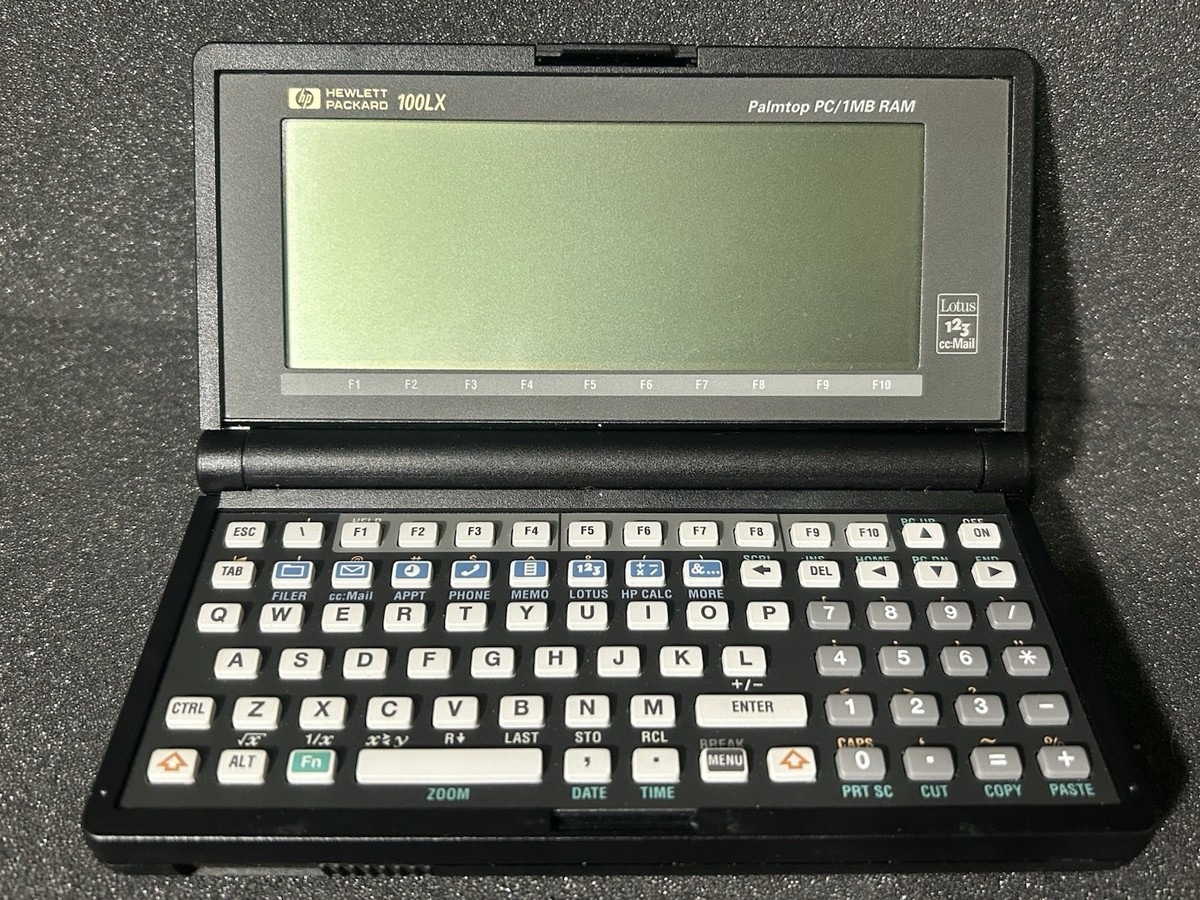 VTG Hewlett Packard HP 100LX Pocket Computer Palmtop PC 1MB RAM