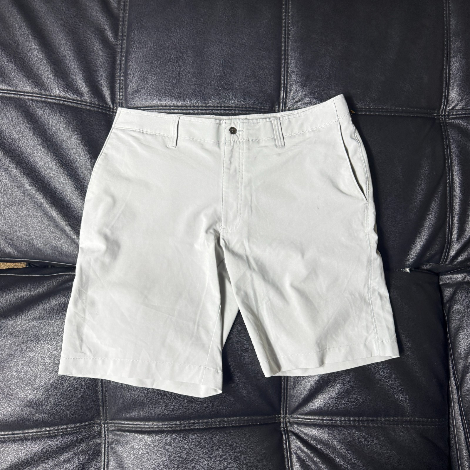 Callaway Men's Chino Shorts Gray Performance Golf Stretch Slash Pocket Size 36