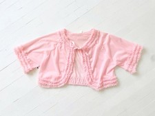 1960s Pink Ruffled Bed Jacket