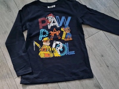 Langarmshirt mit Paw Patrol Bagger ~ Nickelodeon dunkelblau Gr. 122