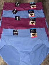 Bali 4-Pair Womens Brief Underwear Panties Nylon Blend Comfort Revolution 2XL