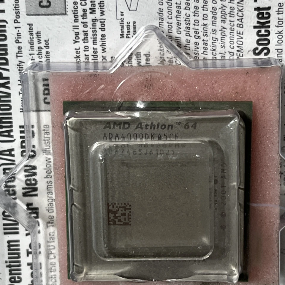 AMD Athlon 64 4000+ 2.4 GHz (ADA4000DKA5CF) Processor NEW SEALED - Image 2 of 4