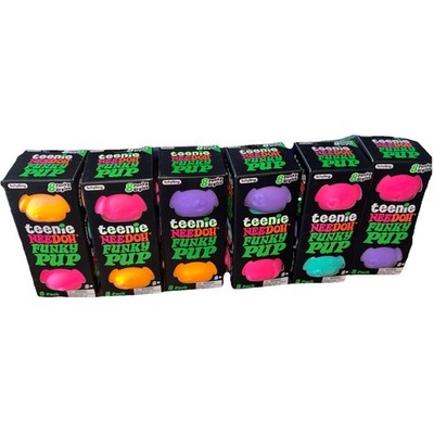 NeeDoh Teenie Nee Doh Funky Pup Dog 3 Pack Lot of 6 Boxes New FAST SHIPPING