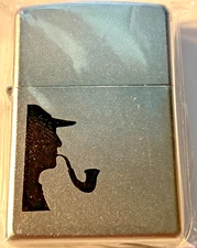 Zippo Brushed Chrome Pipe Lighter With Pipe Lighter Insert,  200PL, 2010