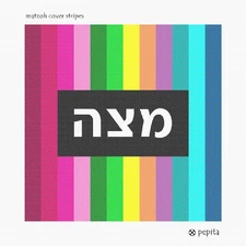 Matzoh Cover Stripes Needlepoint Kit or Canvas