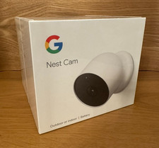 Image of GOOGLE NEST CAM OUTDOOR INDOOR BATTERY SECURITY CAMERA - SEALED BRAND NEW .