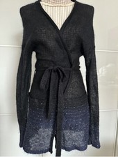 CLASS by Roberto Cavalli Damen Strick Pullover Gr. S Swarz/Blau 🖤