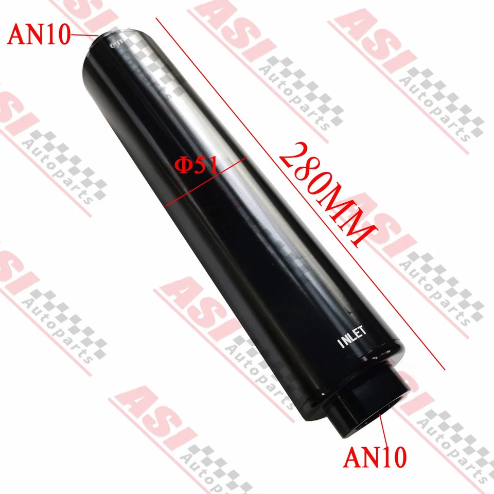 Billet Aluminum High Volume Flow -10 AN Inline Fuel Filter - image 4 of 4