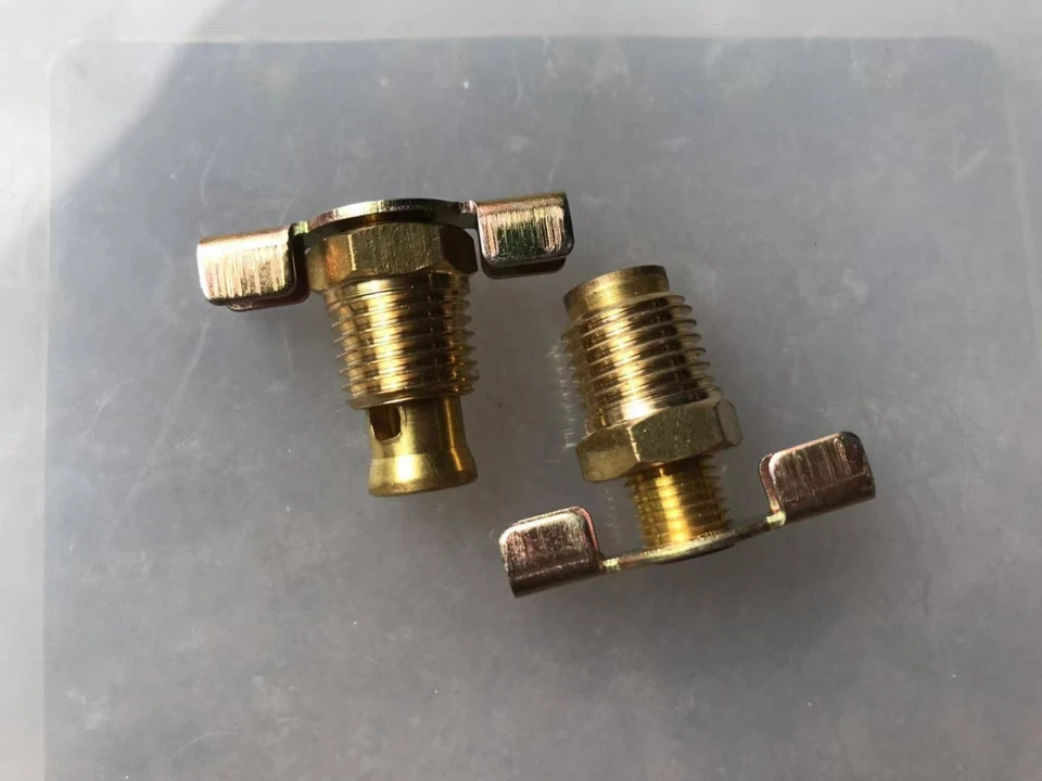 2 PIEZAS 1/4NPT Latón Petcock Válvula de Drenaje Gallo Radiador Compresor Aceite Agua Aire Foto 2 de 4