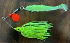 Sims Tackle 1/2oz Spinnerbait/Swimbait Predator  Spring Shad w/Flor Red Blade