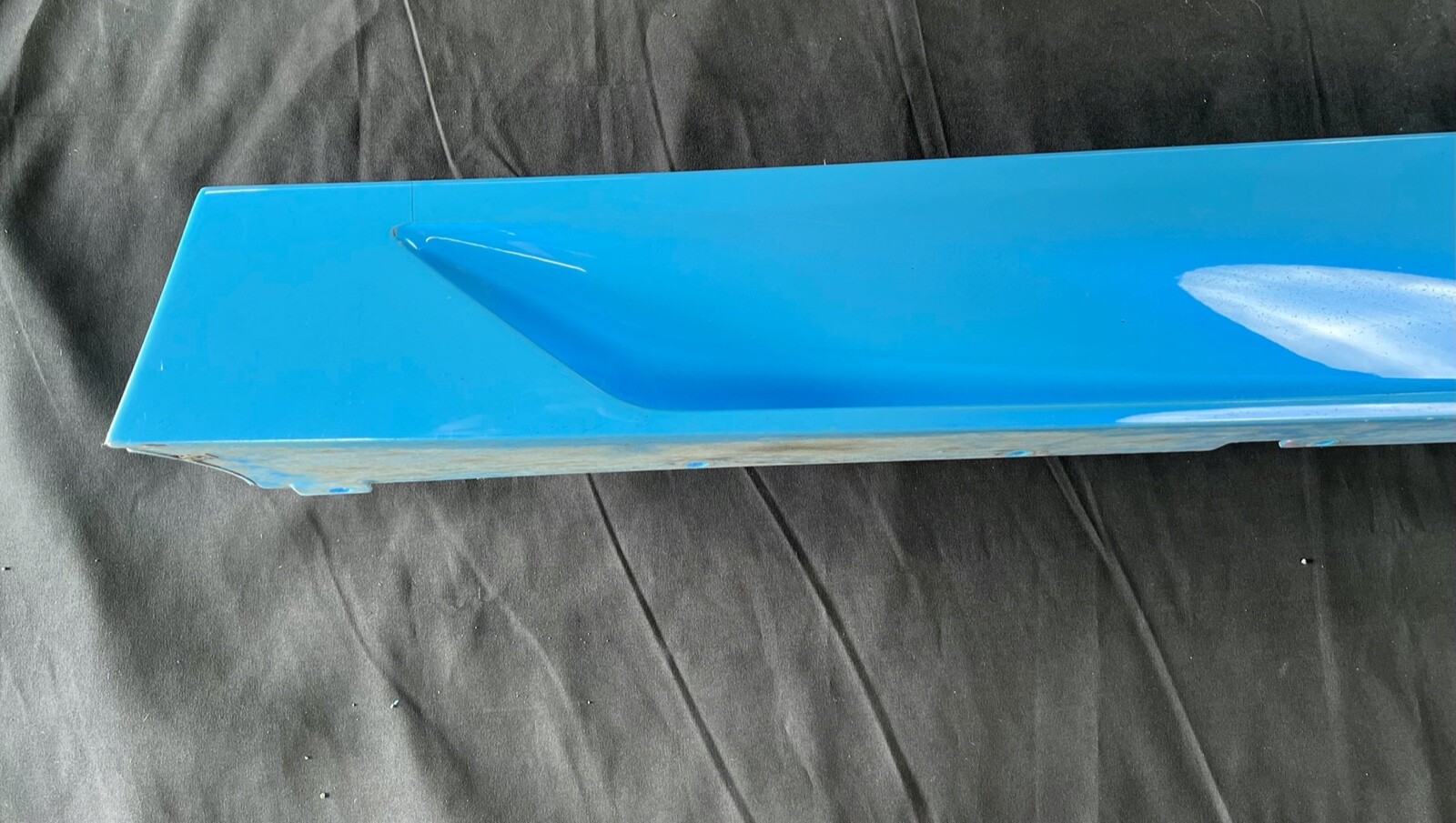 Lamborghini Aventador left LH side skirt rocker panel 470853563C Blu Cepheus