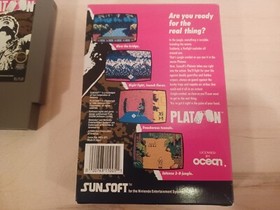 Platoon NES - Cartridge and Box - Tested and Working