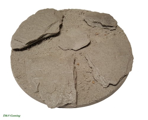 160mm Round Resin Scenic Base Rural Rock Outcrops Megaboss Archaon Sigmar - 第 2/3 張圖片