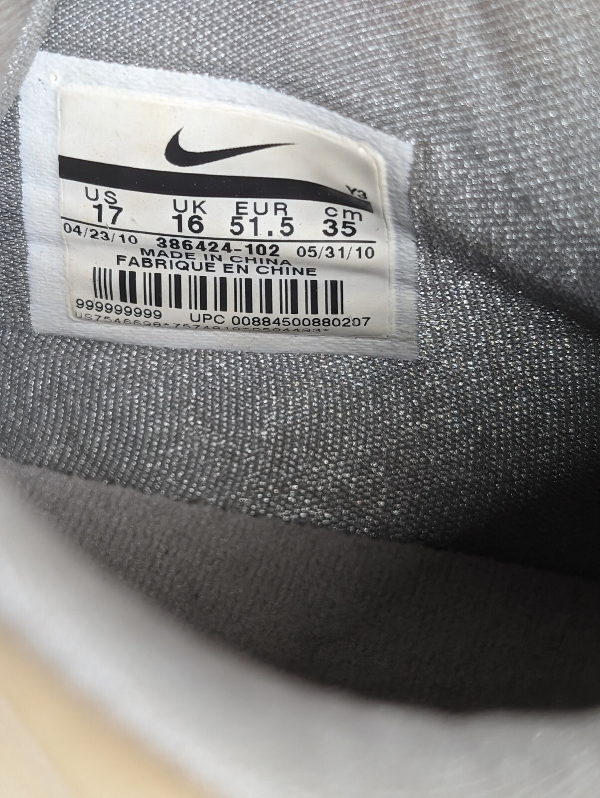 Size 17 - Nike Hyperdunk Low Silver - image 8