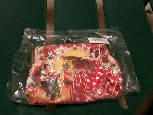 Child's Coin Purse 3.5 X 4.5 Inches Mexican Guitar Player And Dancer New - Picture 2 of 7