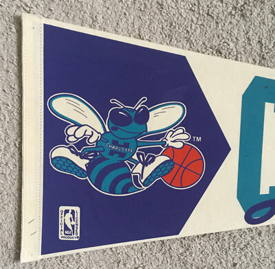 NBA Charlotte Hornets Vintage Circa 1990's Purple & Teal Logo